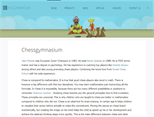 Tablet Screenshot of chessgymnasium.com